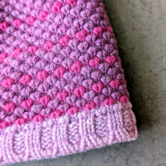 Patagonia Beatrice Beanie Pink Knit Merino Wool Winter Hat Women's One Size - Picture 4 of 6